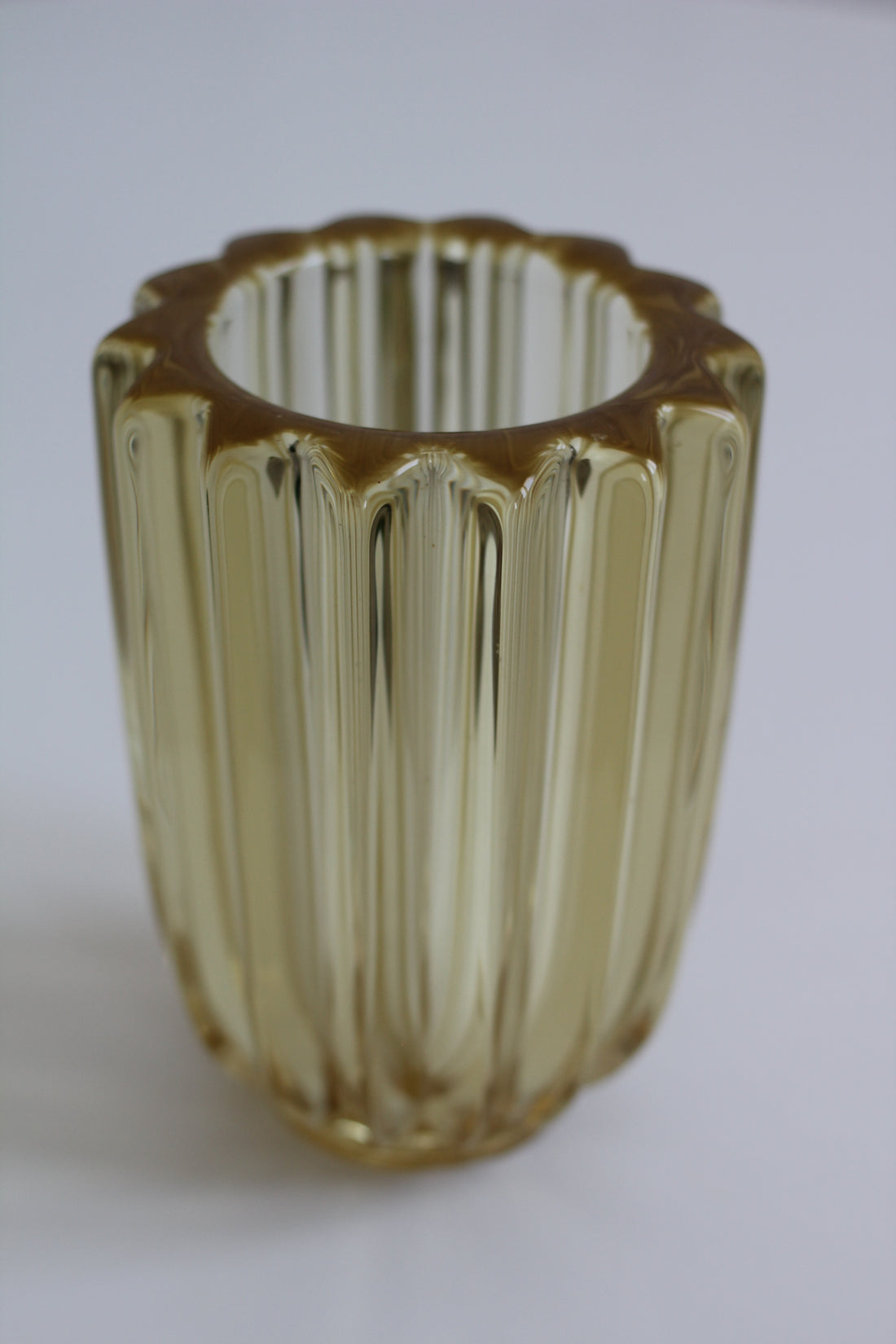 Vase en cristal Pierre D'Avesn Art Déco 1930