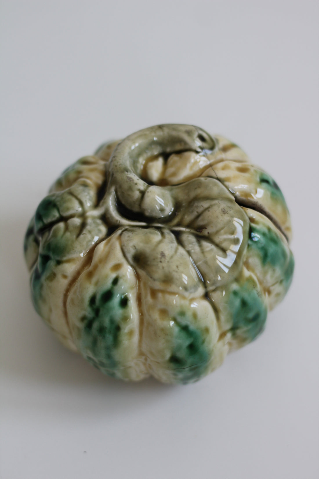Courge tirelire en barbotine Gustave De Bruyn, Lille-Fives 1890-1900
