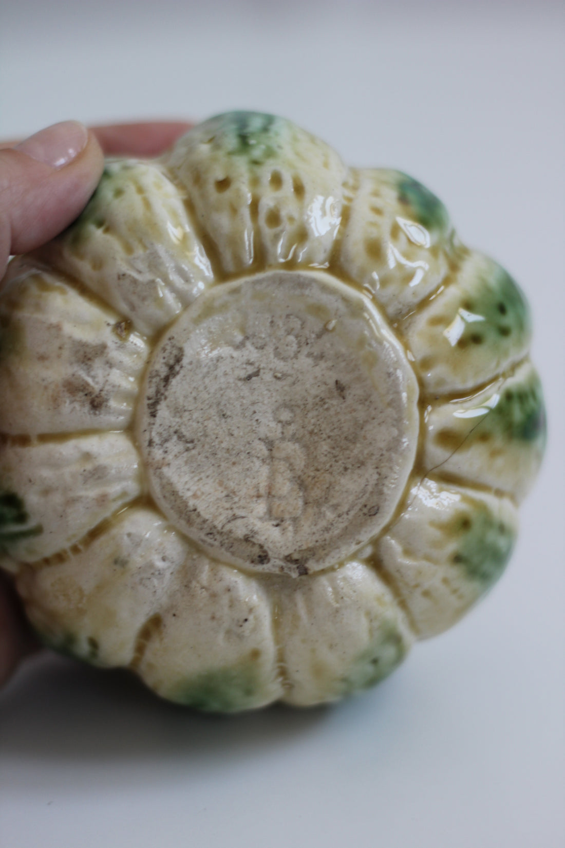 Courge tirelire en barbotine Gustave De Bruyn, Lille-Fives 1890-1900