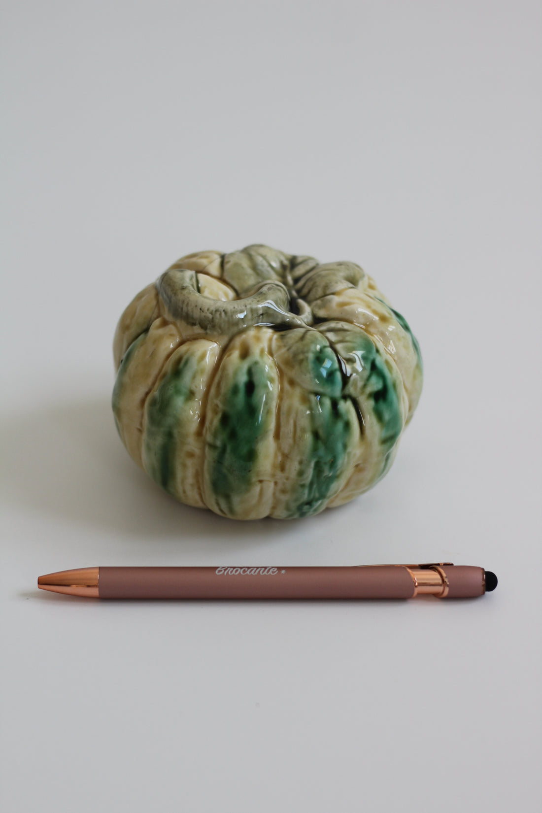 Courge tirelire en barbotine Gustave De Bruyn, Lille-Fives 1890-1900