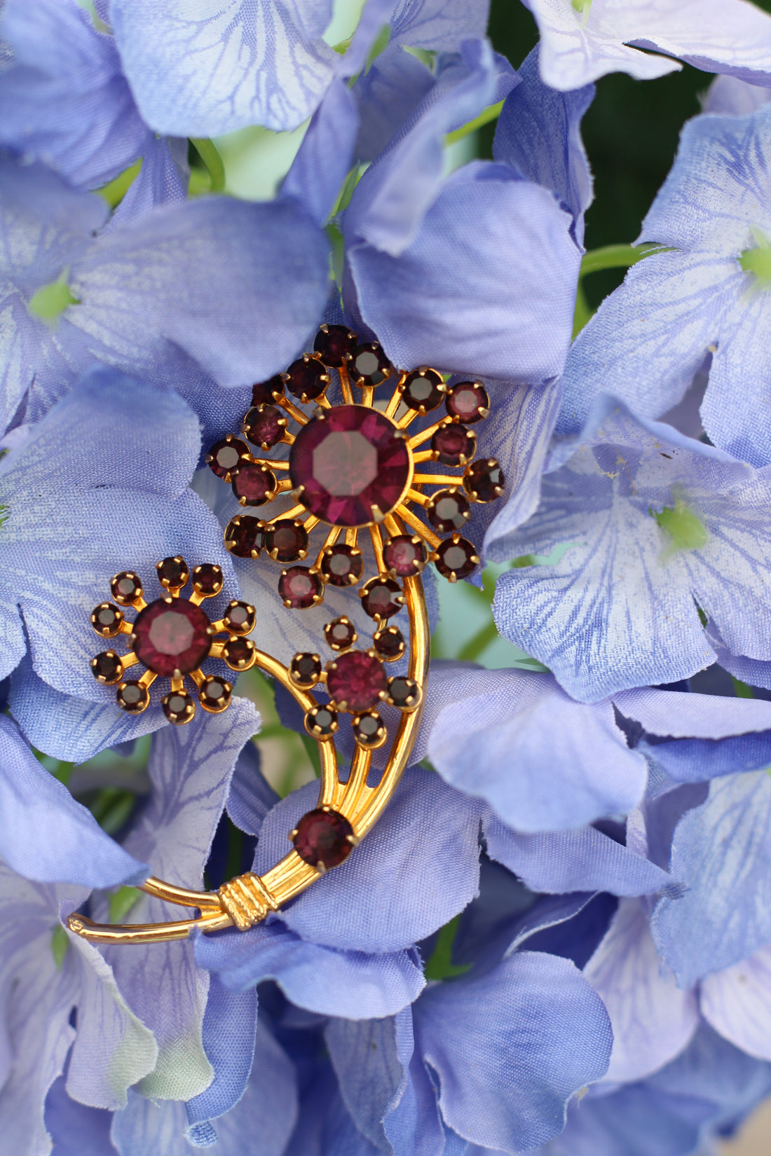Broche florale vintage