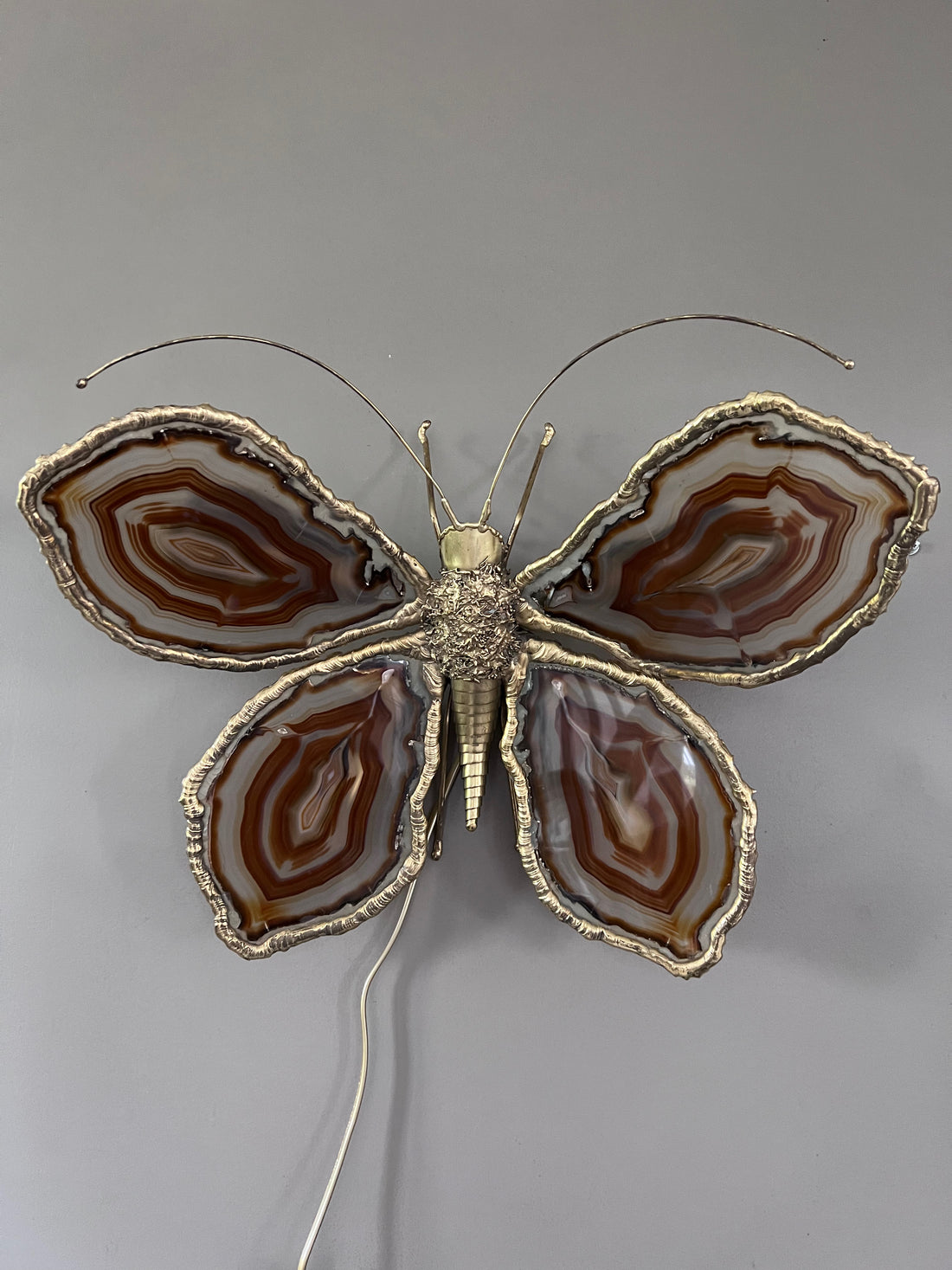 Luminaire papillon Duval Brasseur 1970