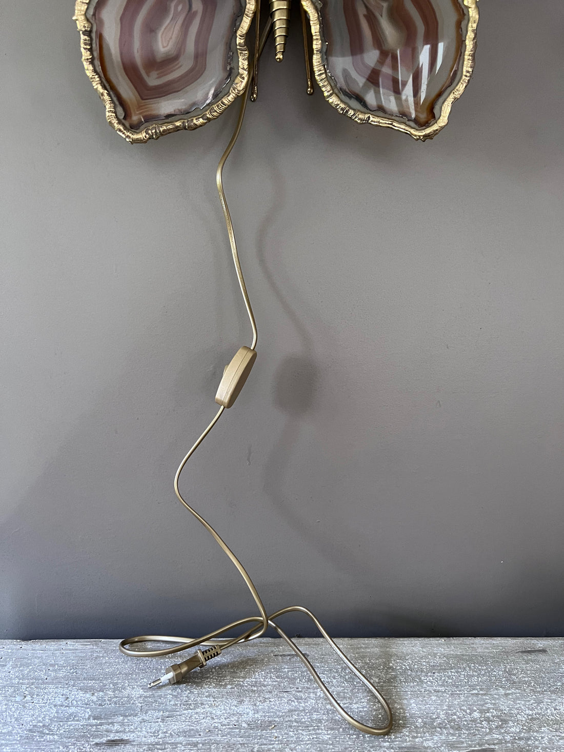 Luminaire papillon Duval Brasseur 1970