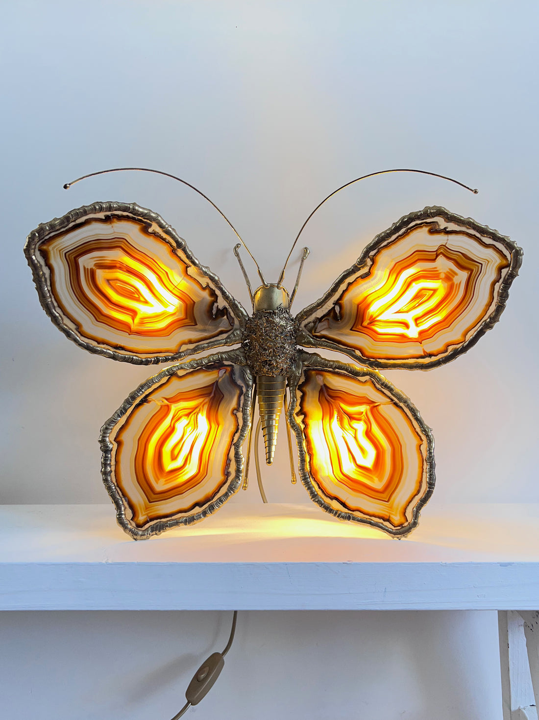 Luminaire papillon Duval Brasseur 1970