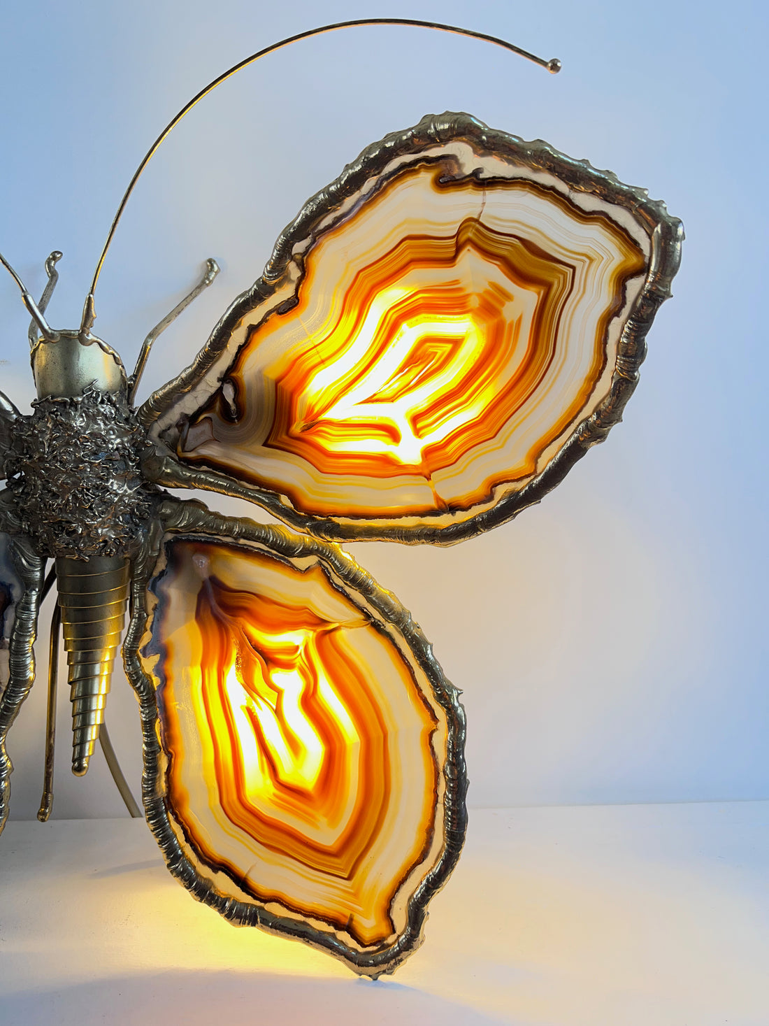 Luminaire papillon Duval Brasseur 1970