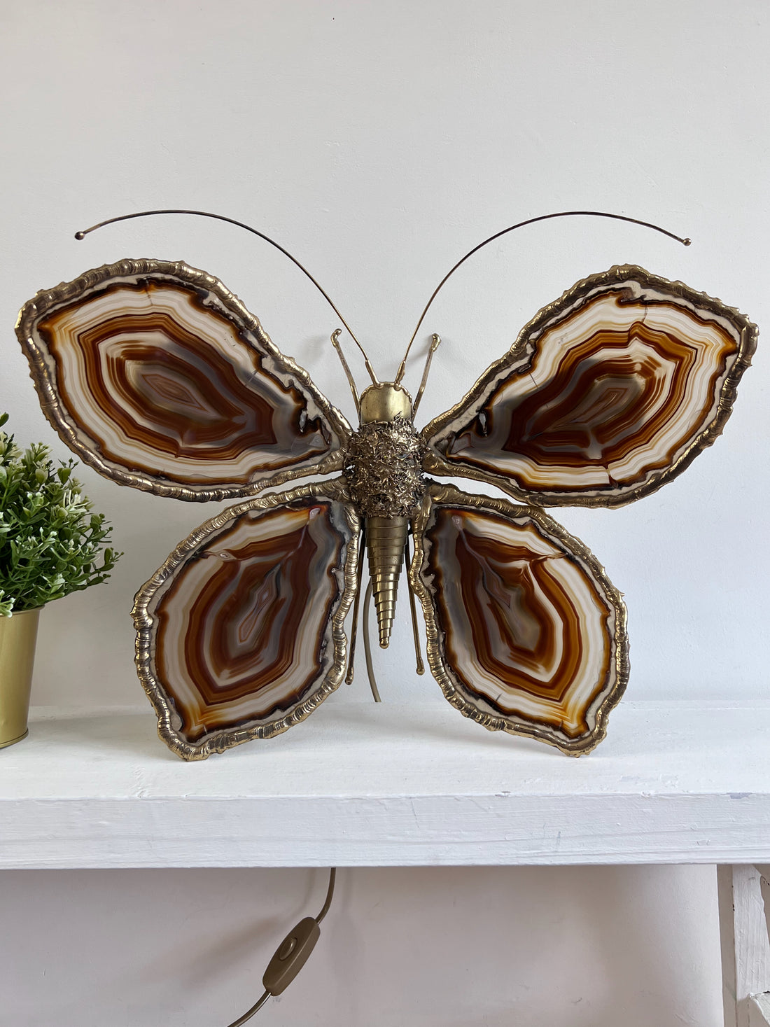 Luminaire papillon Duval Brasseur 1970