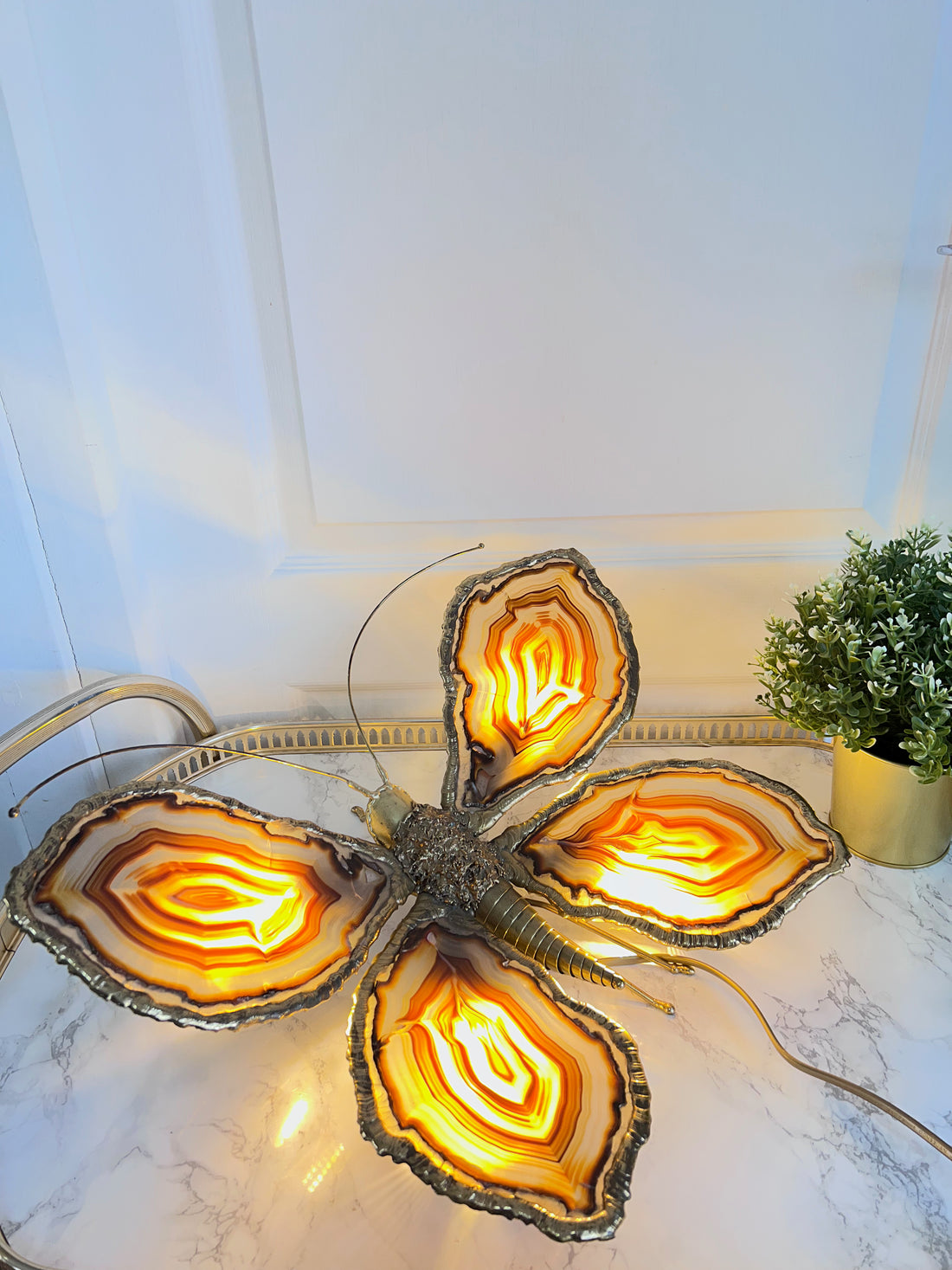 Luminaire papillon Duval Brasseur 1970