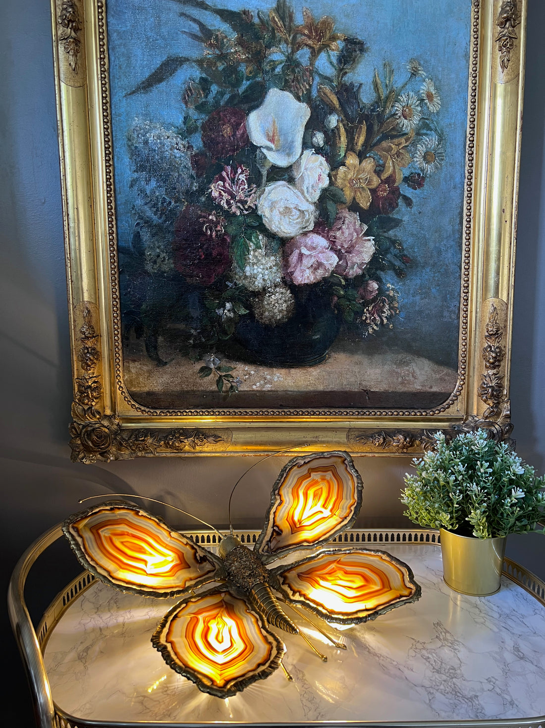 Luminaire papillon Duval Brasseur 1970