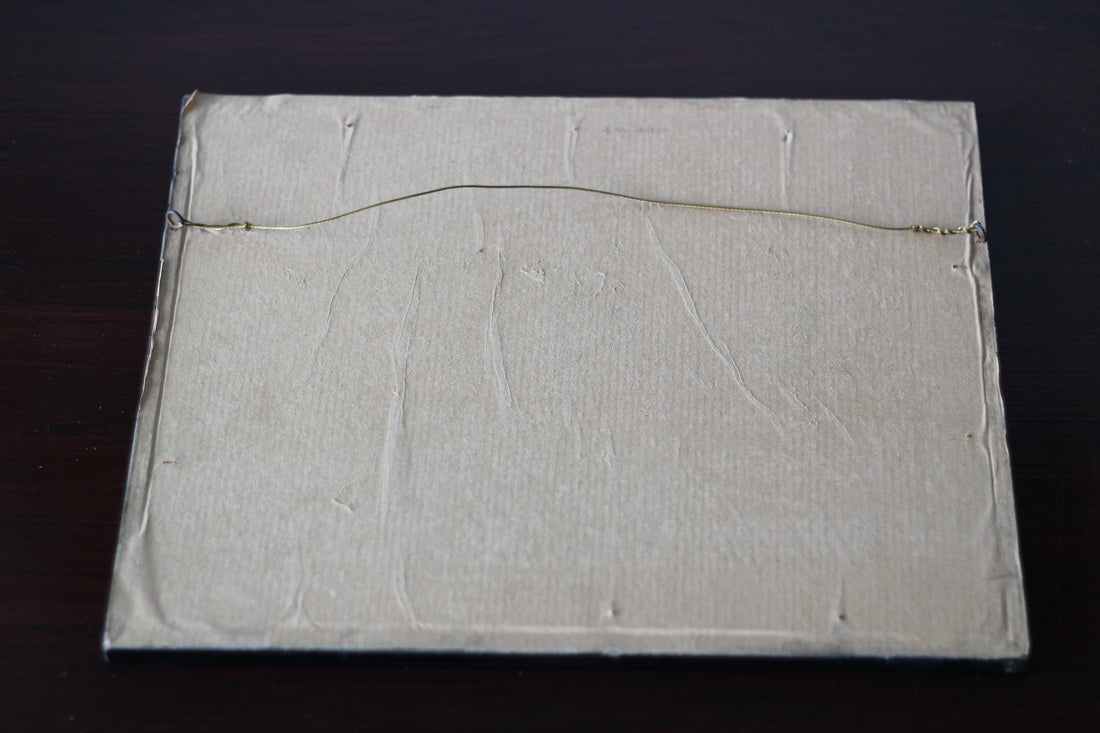 Ancienne impression d'un terrier au pastel - Angleterre, vers 1930