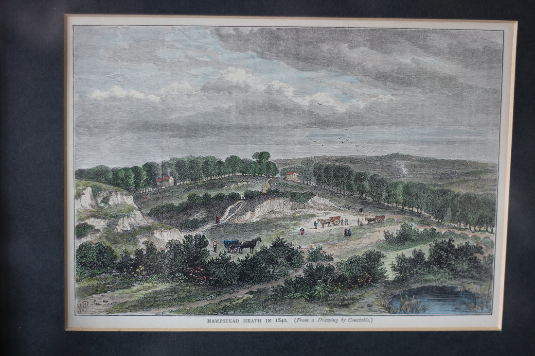Paire de gravures encadrées - Angleterre, XIXème