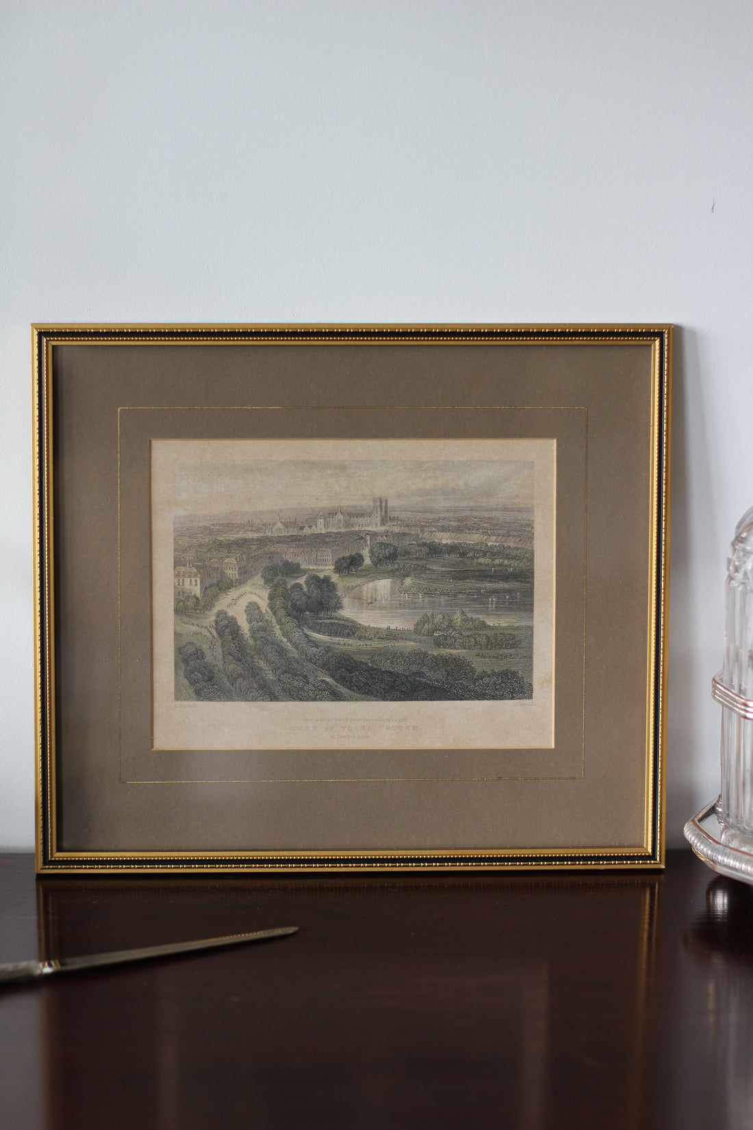Paire de gravures encadrées - Angleterre, XIXème