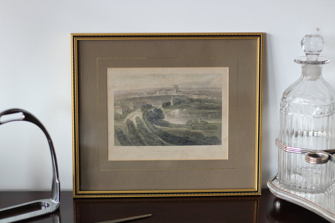 Paire de gravures encadrées - Angleterre, XIXème