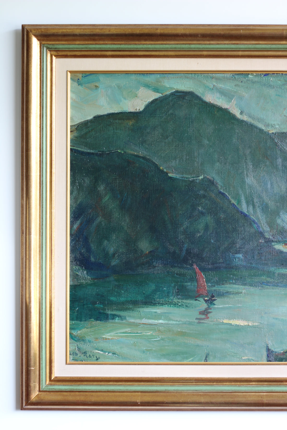 Albert Raty (1889-1970) - Vue du lac d'Annecy et de Talloires