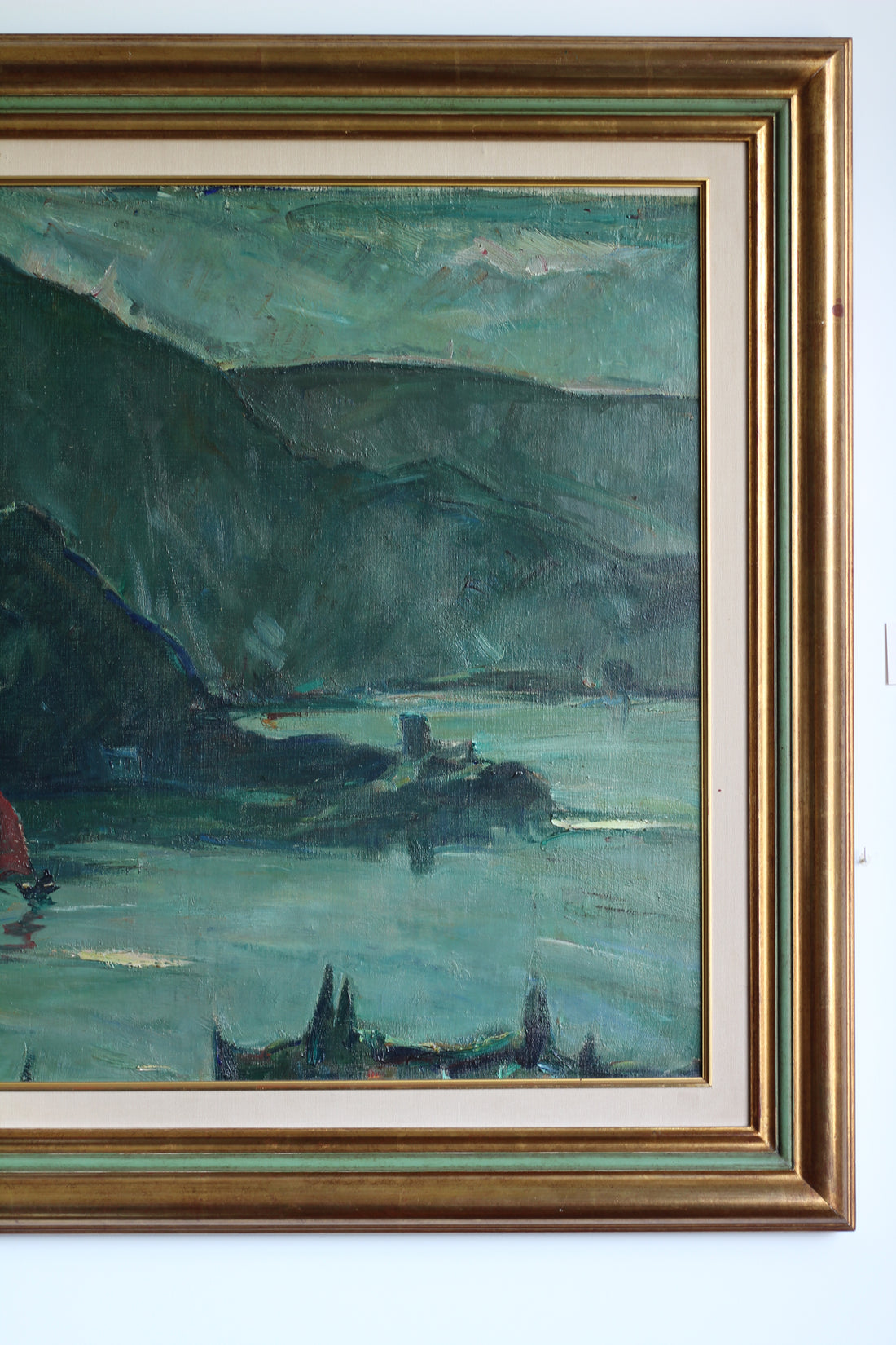 Albert Raty (1889-1970) - Vue du lac d'Annecy et de Talloires