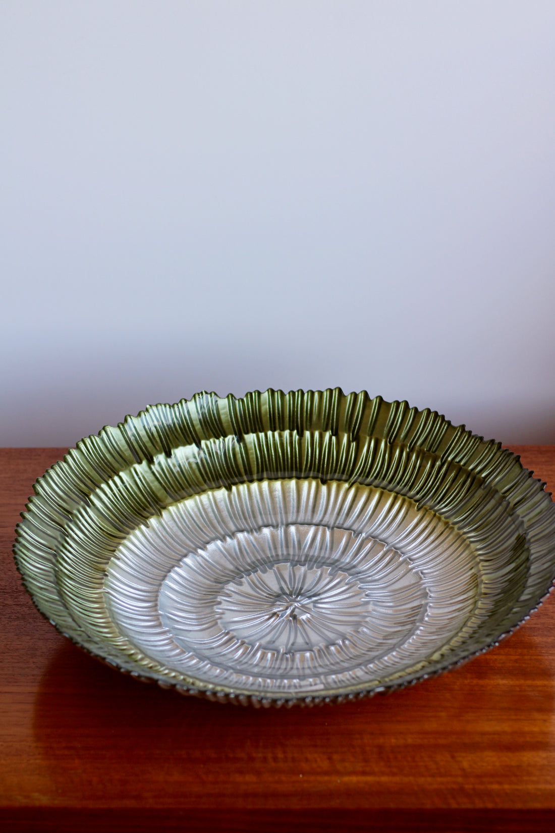 Grande coupe en verre, années 70