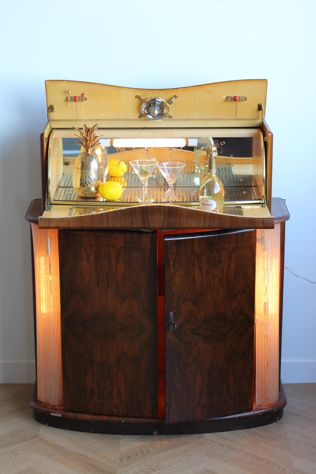 Bar à cocktails anglais lumineux, Rivington, années 1940-1950