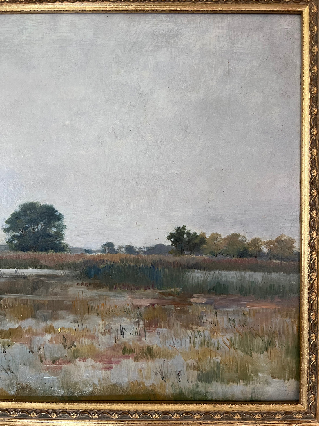 Pierre-Emmanuel DAMOYE - Paysage de marais 1894 - Ecole de Barbizon
