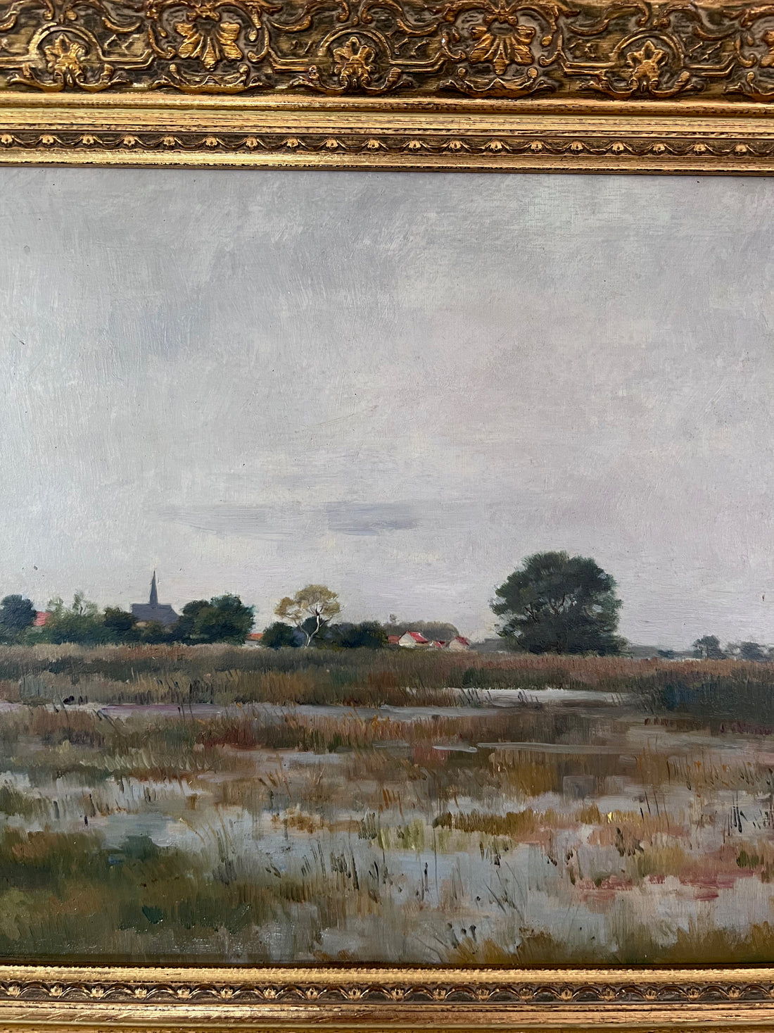 Pierre-Emmanuel DAMOYE - Paysage de marais 1894 - Ecole de Barbizon