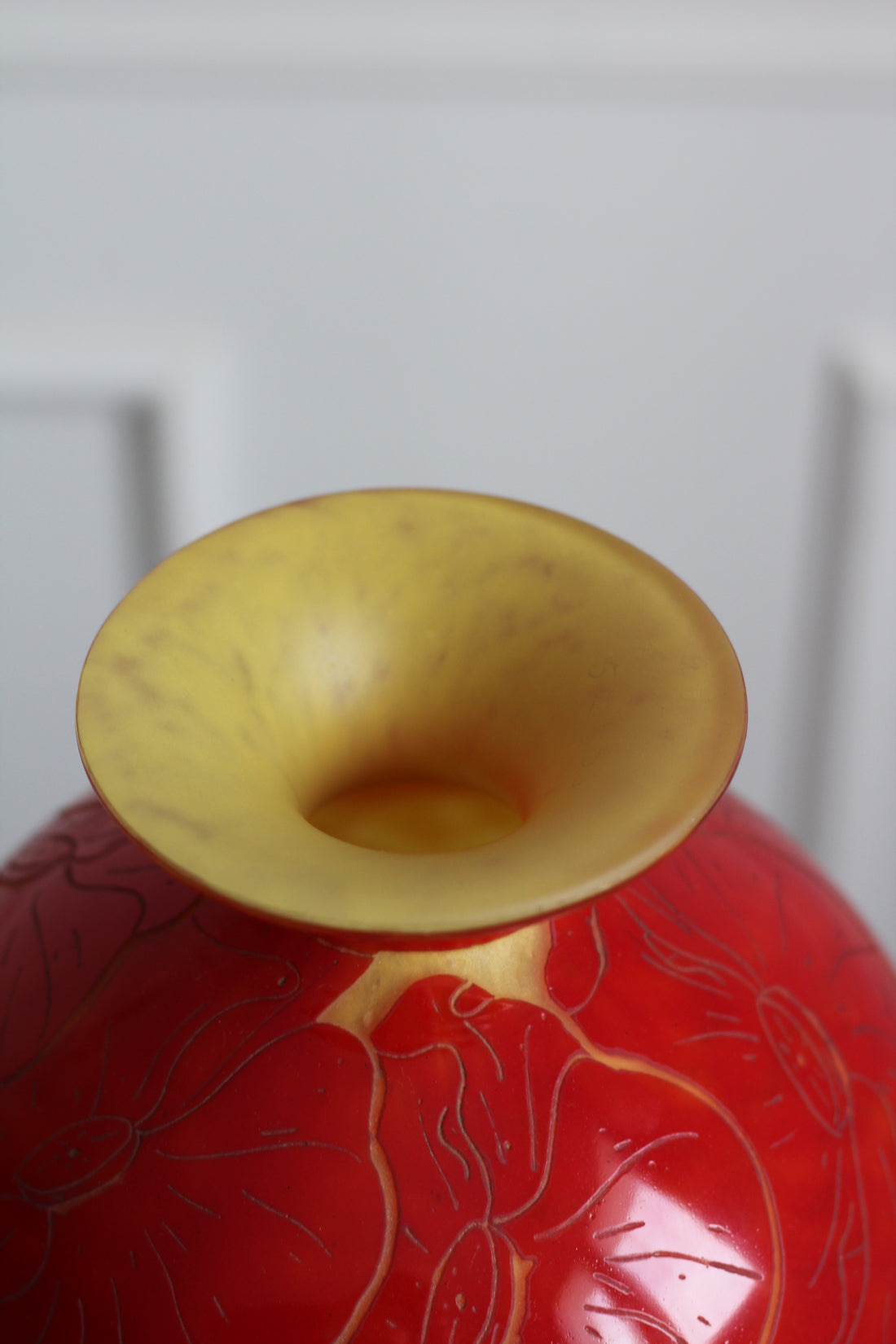 Vase "Pavots" Le Verre Français -  Charles Schneider, 1920-1925