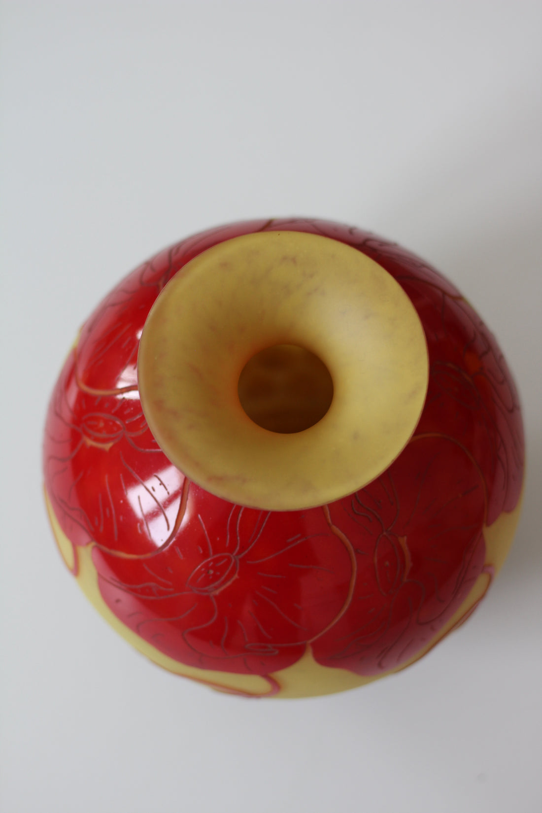 Vase "Pavots" Le Verre Français -  Charles Schneider, 1920-1925