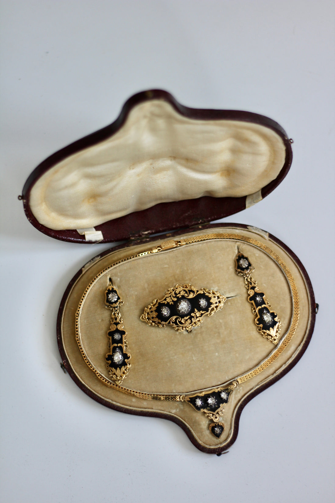 Parure Napoléon III or et diamants