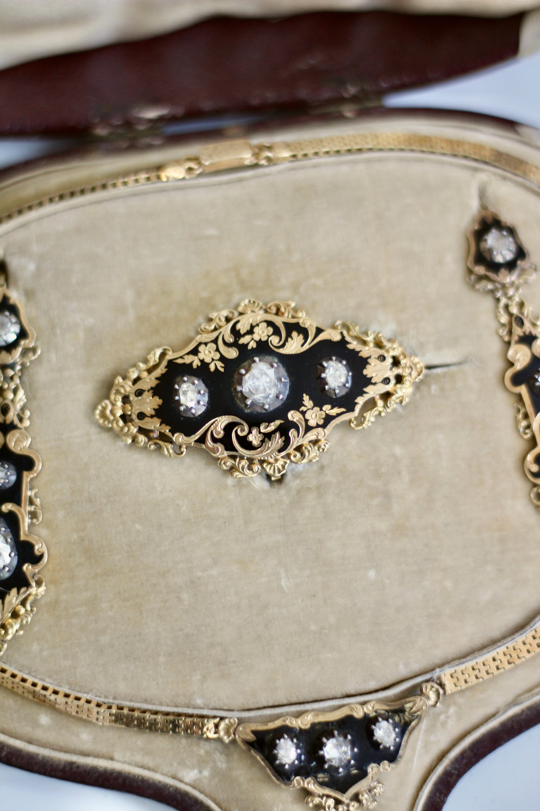 Parure Napoléon III or et diamants