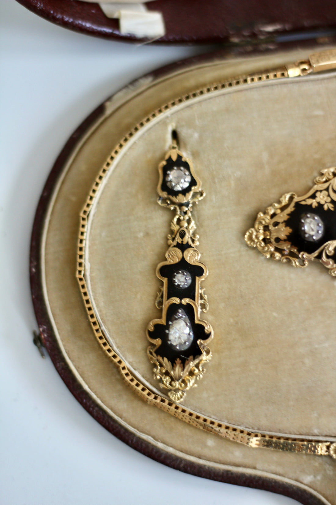Parure Napoléon III or et diamants