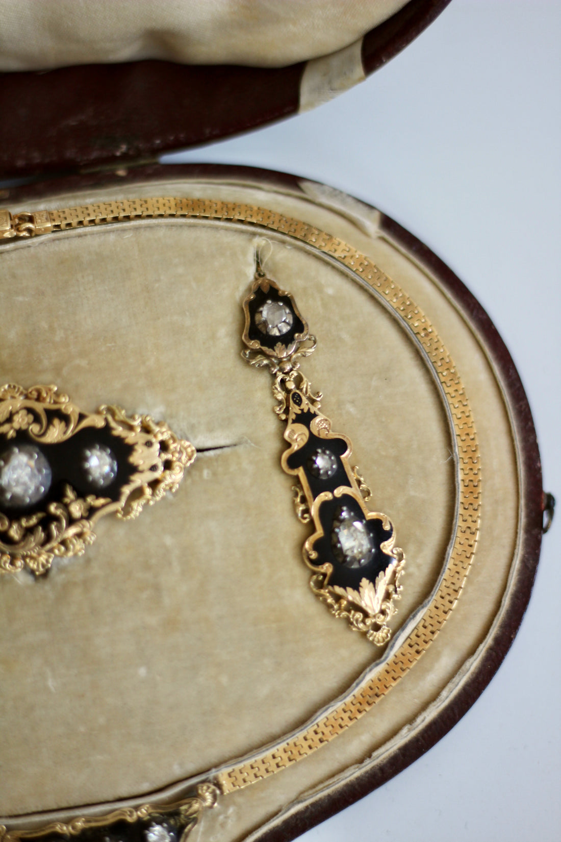 Parure Napoléon III or et diamants