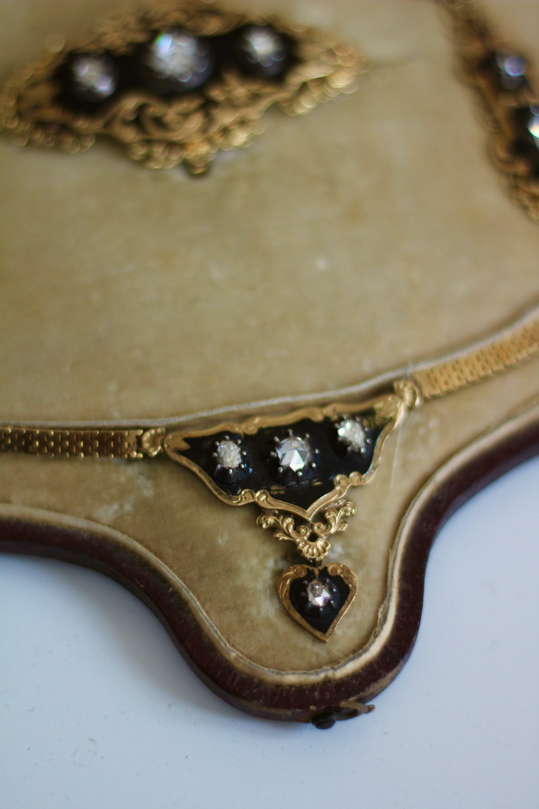 Parure Napoléon III or et diamants