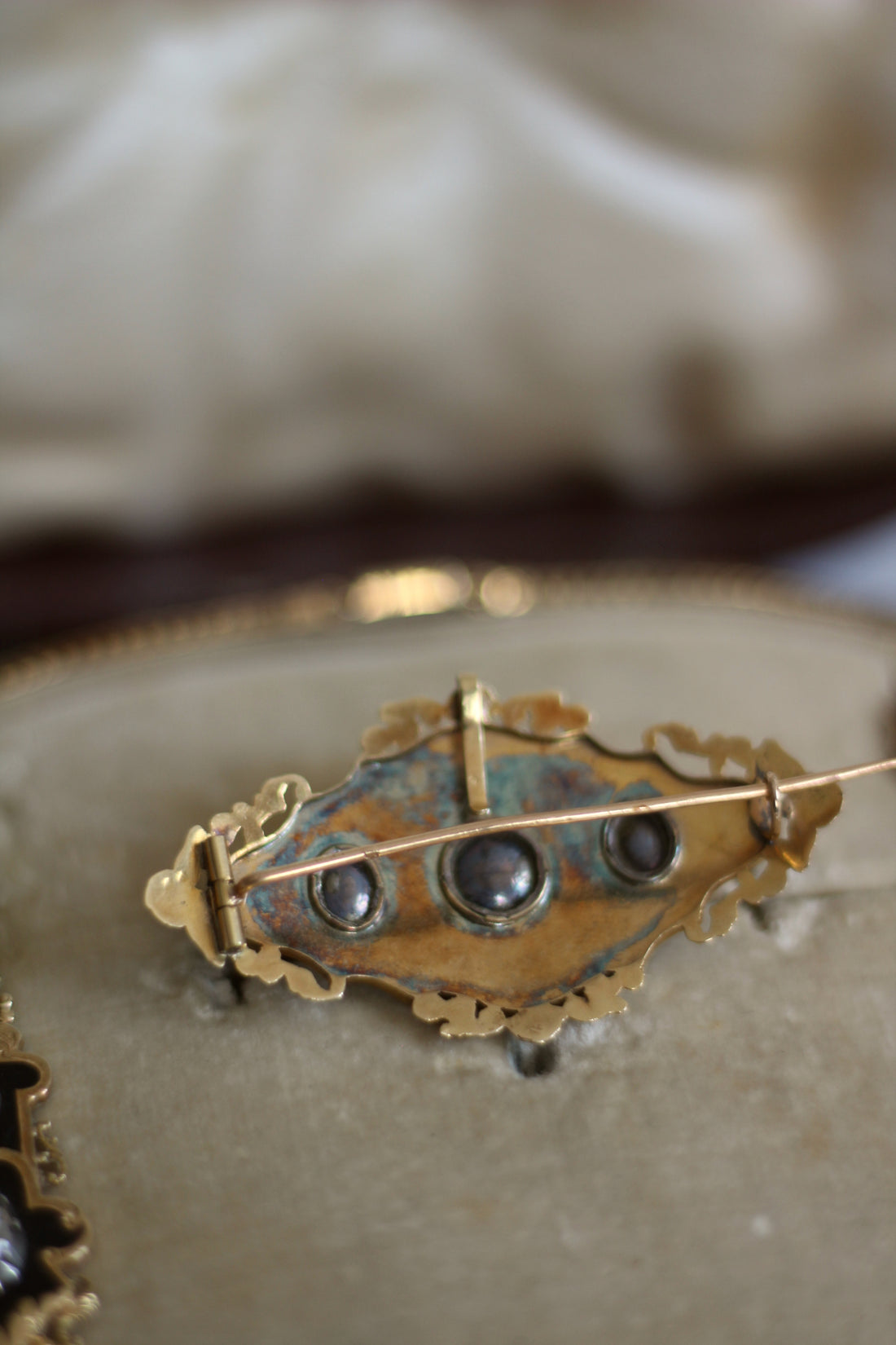 Parure Napoléon III or et diamants