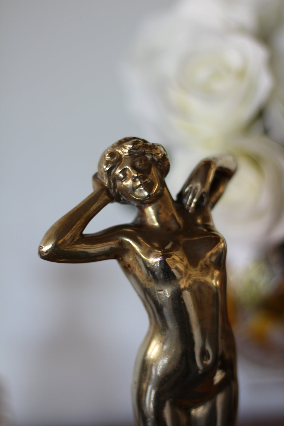 "Premier frisson" - bronze doré Art Nouveau signé Louis Oury, vers 1900