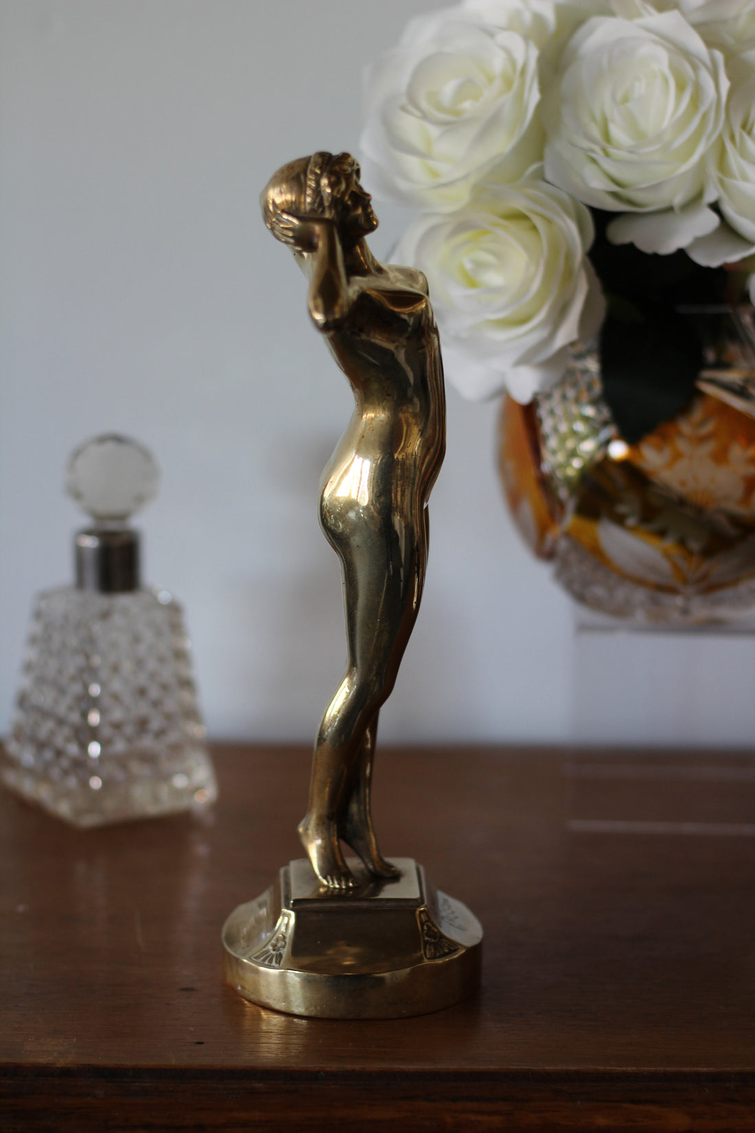 "Premier frisson" - bronze doré Art Nouveau signé Louis Oury, vers 1900