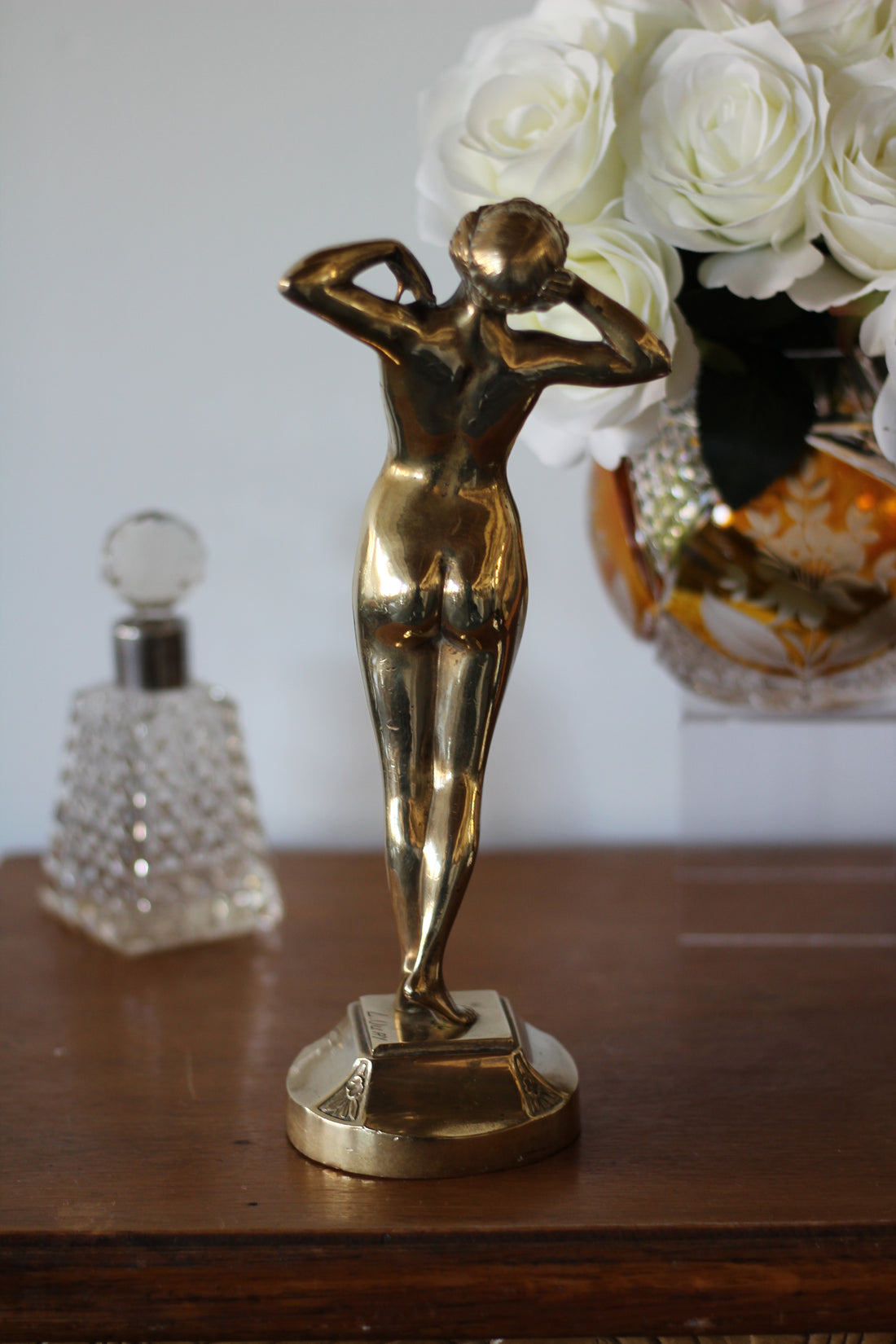 "Premier frisson" - bronze doré Art Nouveau signé Louis Oury, vers 1900