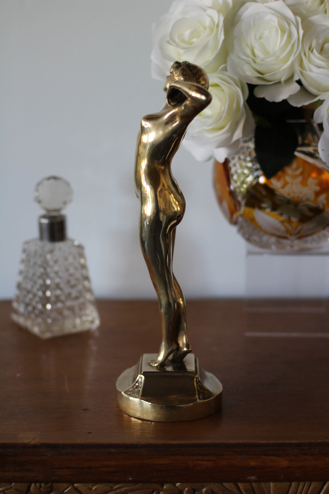 "Premier frisson" - bronze doré Art Nouveau signé Louis Oury, vers 1900