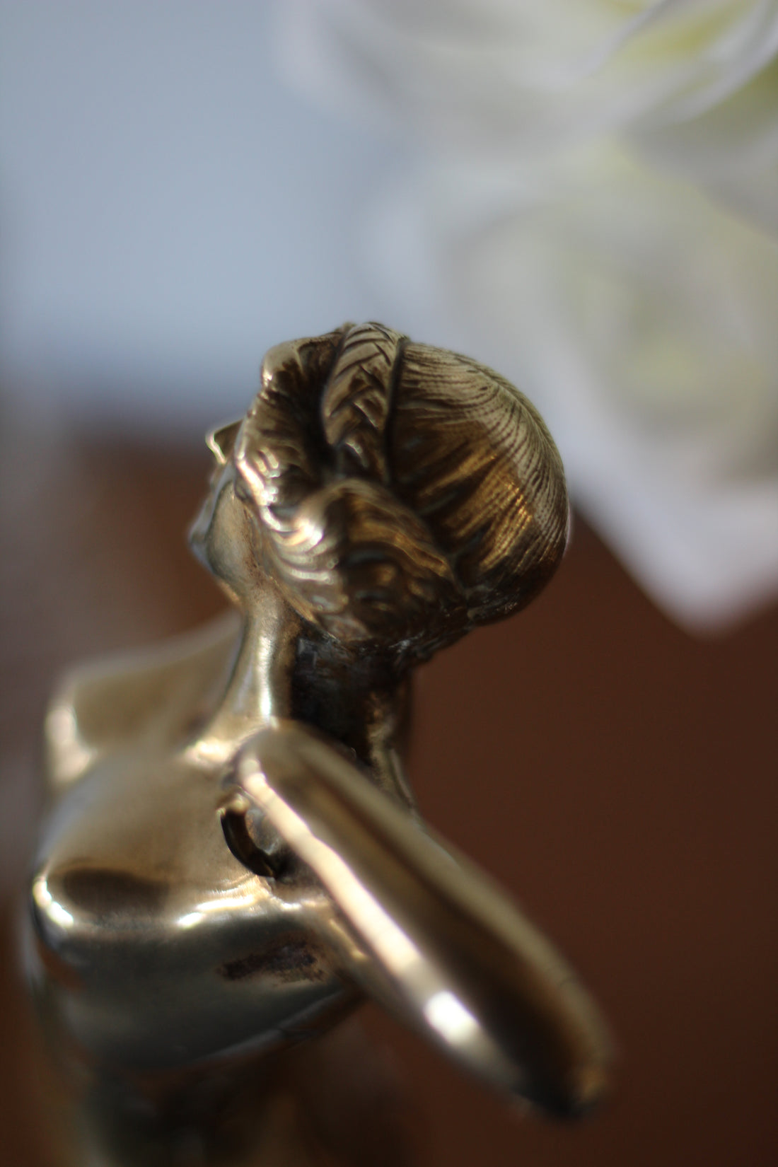 "Premier frisson" - bronze doré Art Nouveau signé Louis Oury, vers 1900