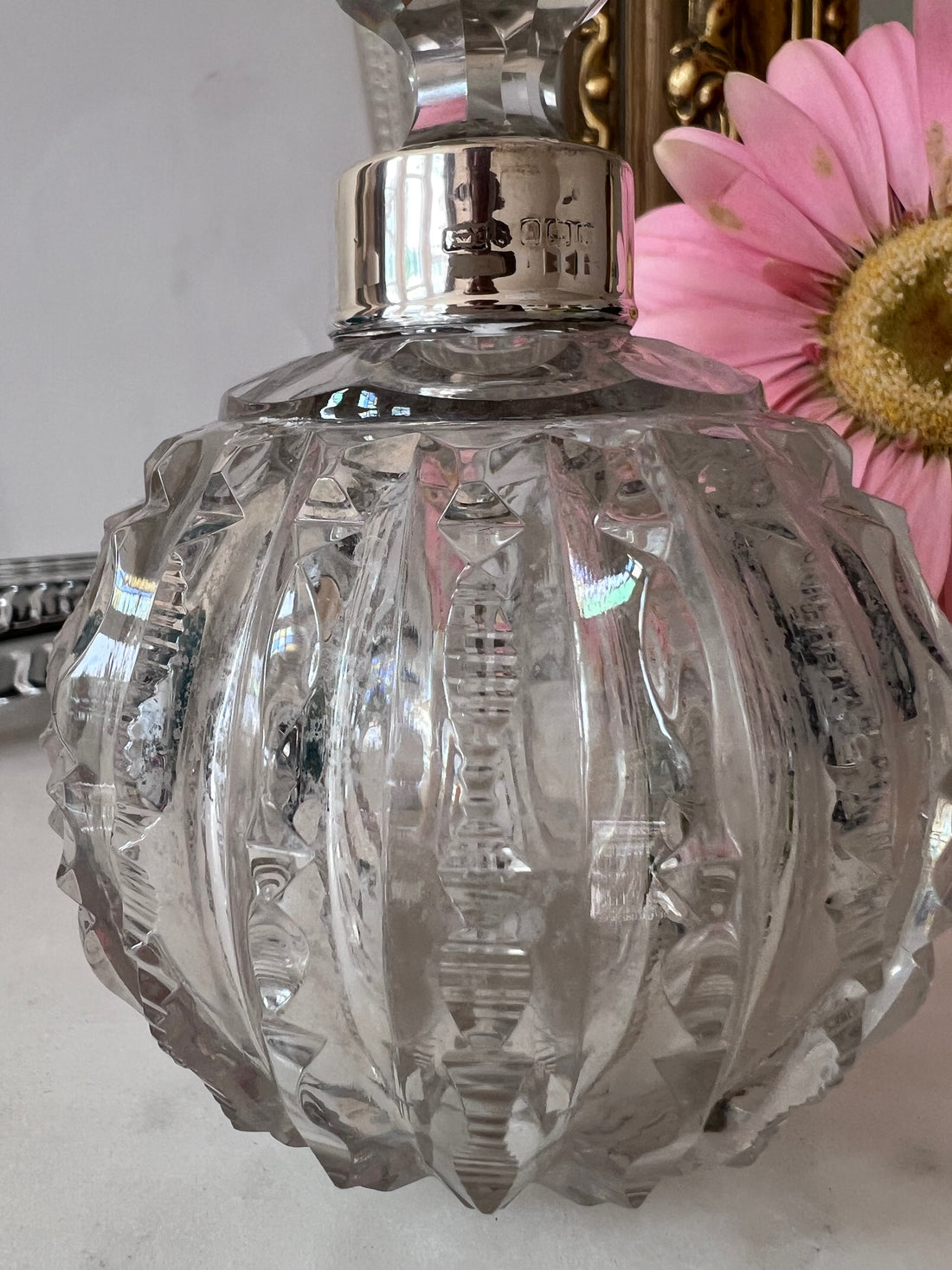 Flacon de parfum anglais 1903 argent