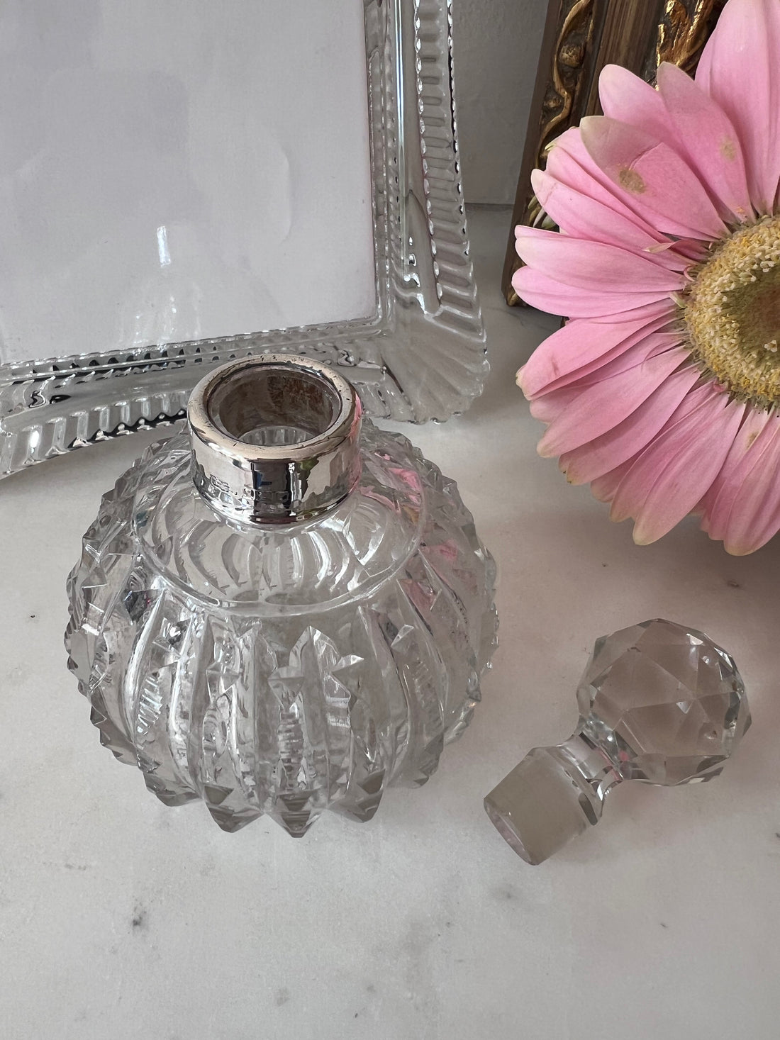 Flacon de parfum anglais 1903 argent