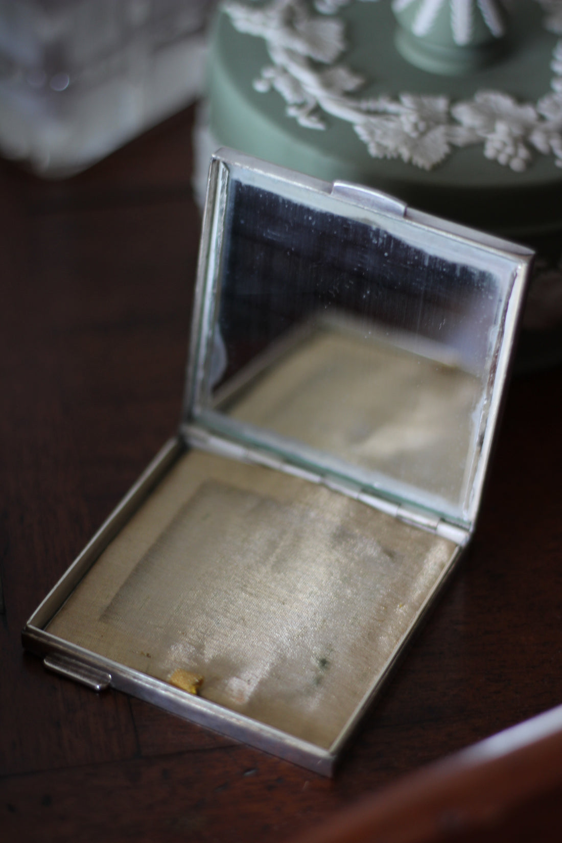 Poudrier miroir de sac années 50