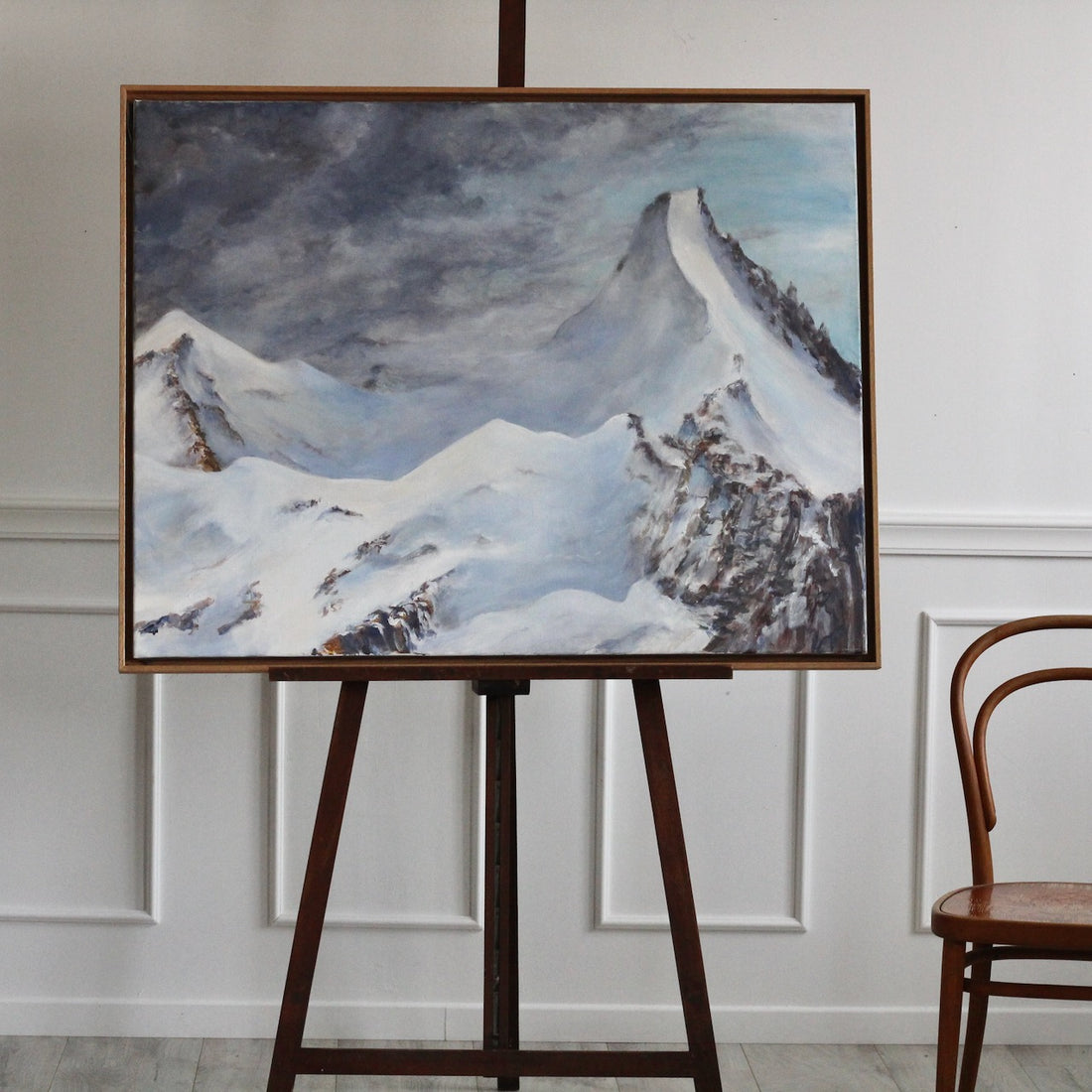 Paysage de montagne encadré