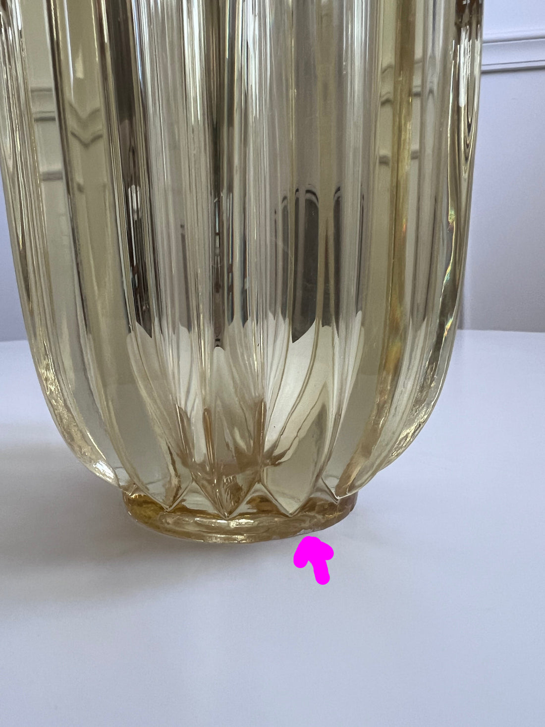 Vase en cristal Pierre D'Avesn Art Déco 1930