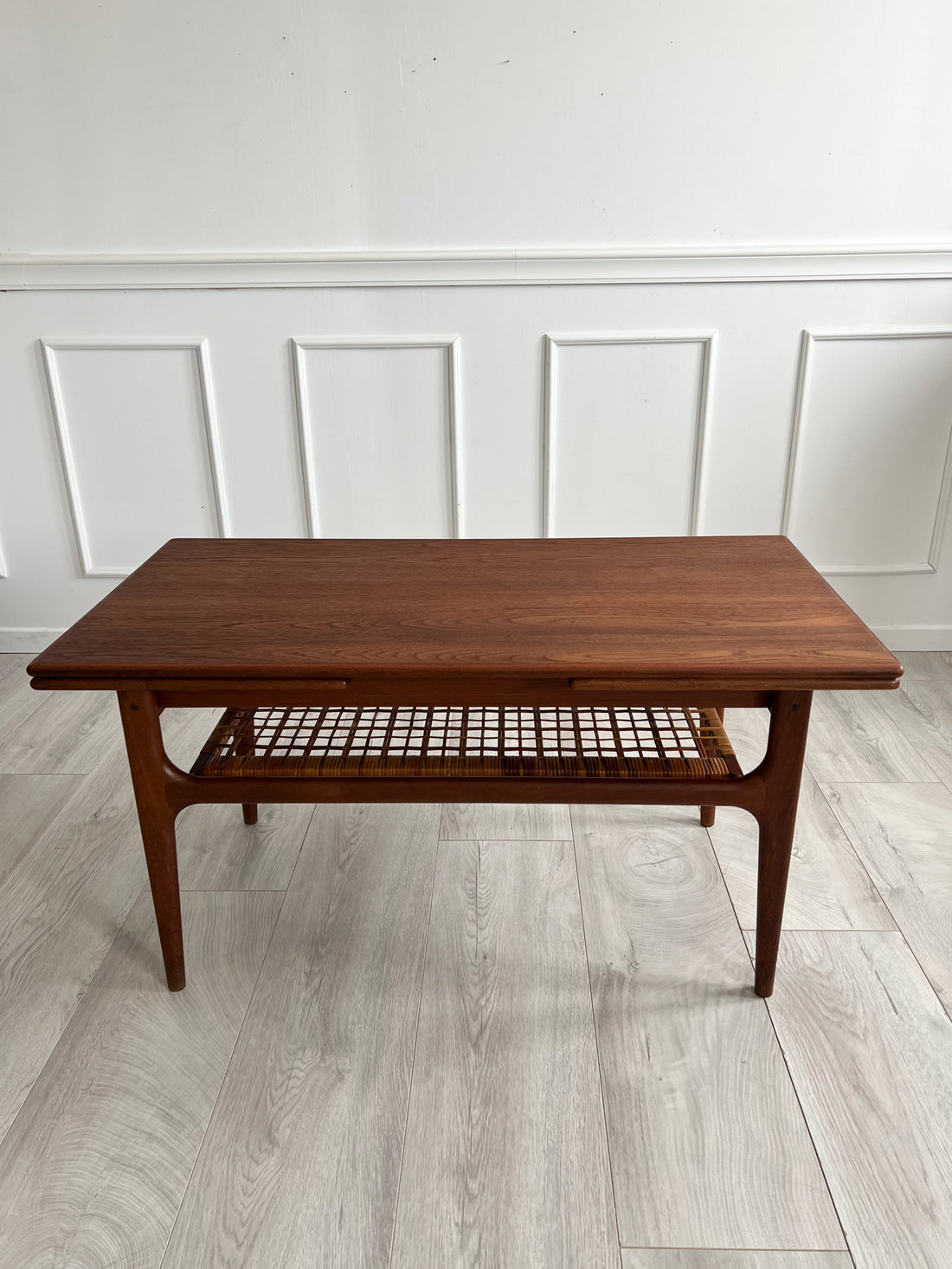 Table basse à rallonges en teck Trioh- Danemark - 1960