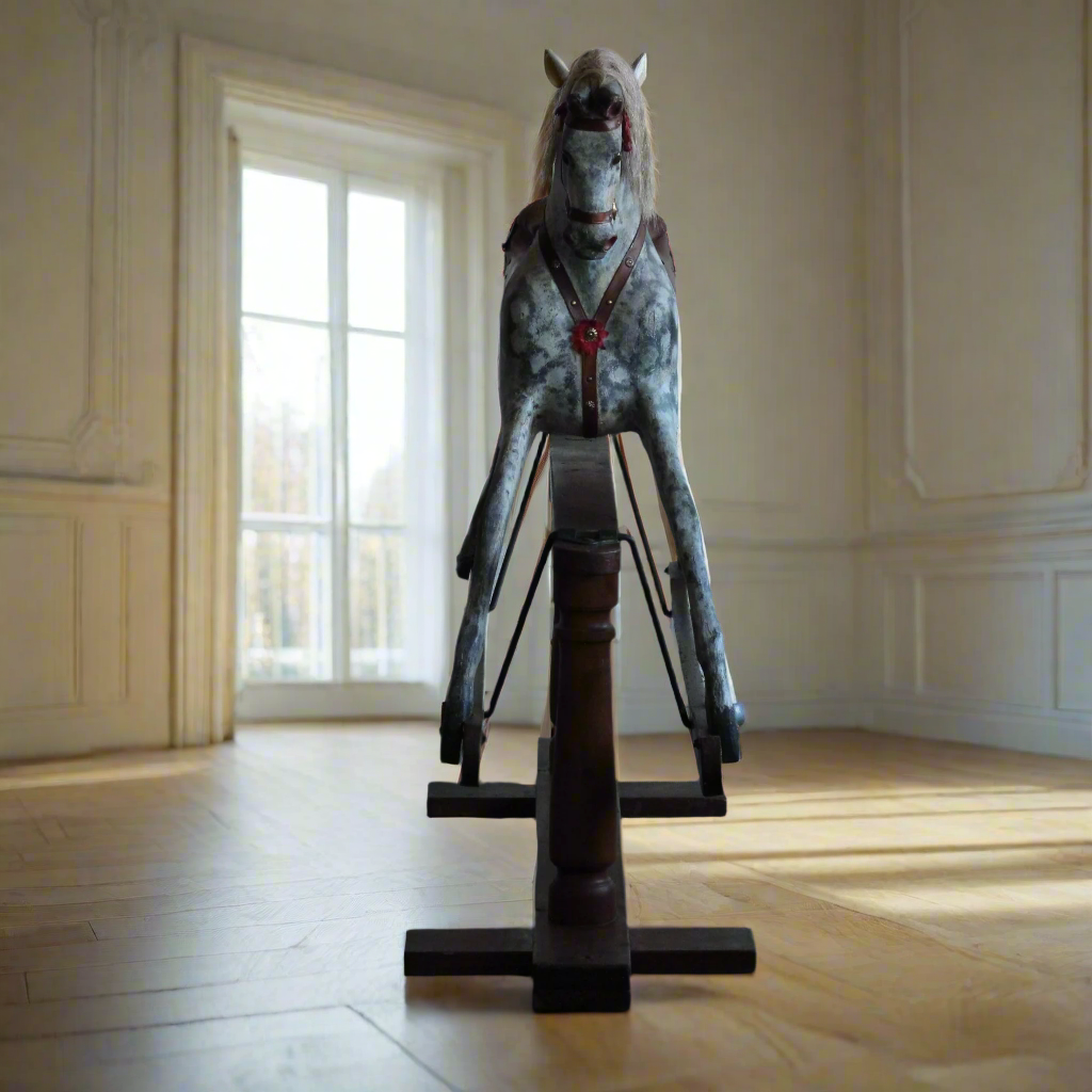 Cheval à bascule anglais fin XIXème (livraison incluse)