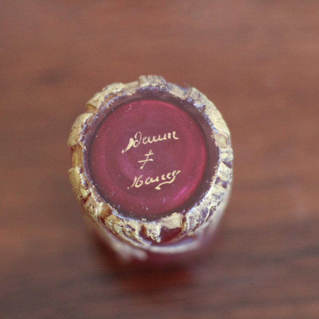 Vase miniature Daum Nancy aux iris
