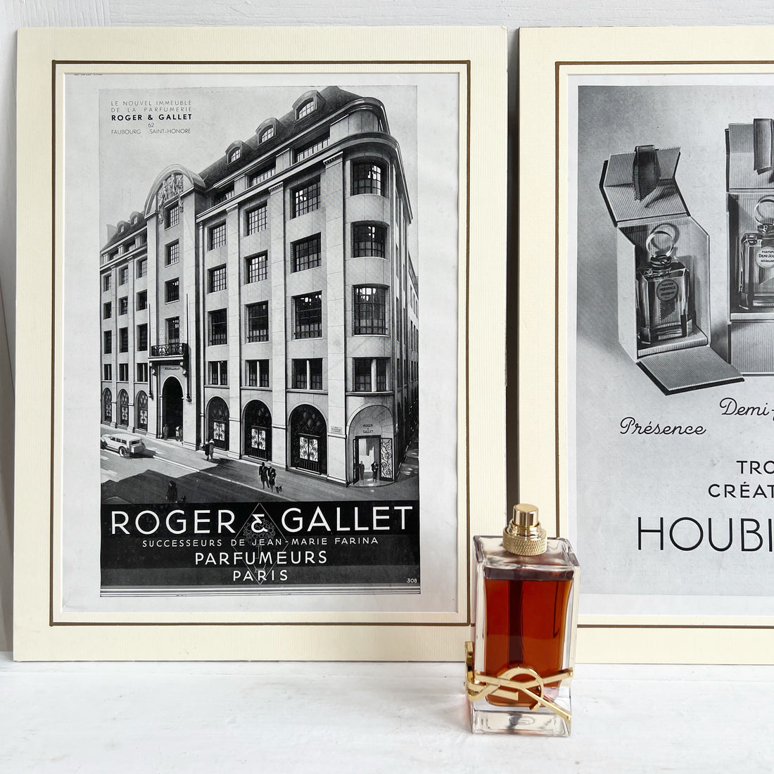 2 publicités de parfums 1930