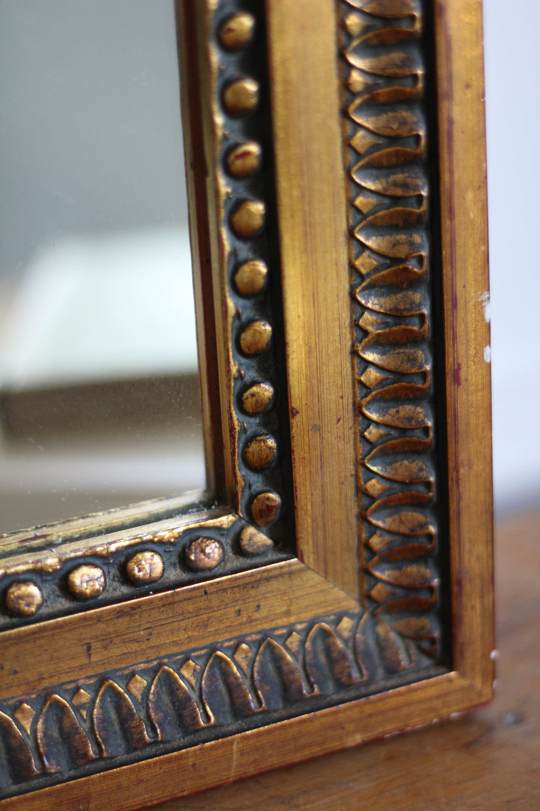 Miroir trumeau doré
