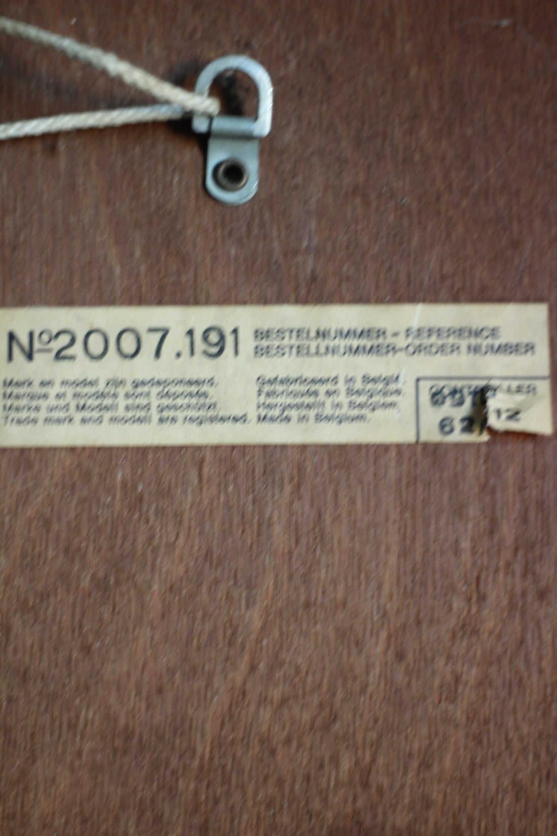 Miroir en bois courbé