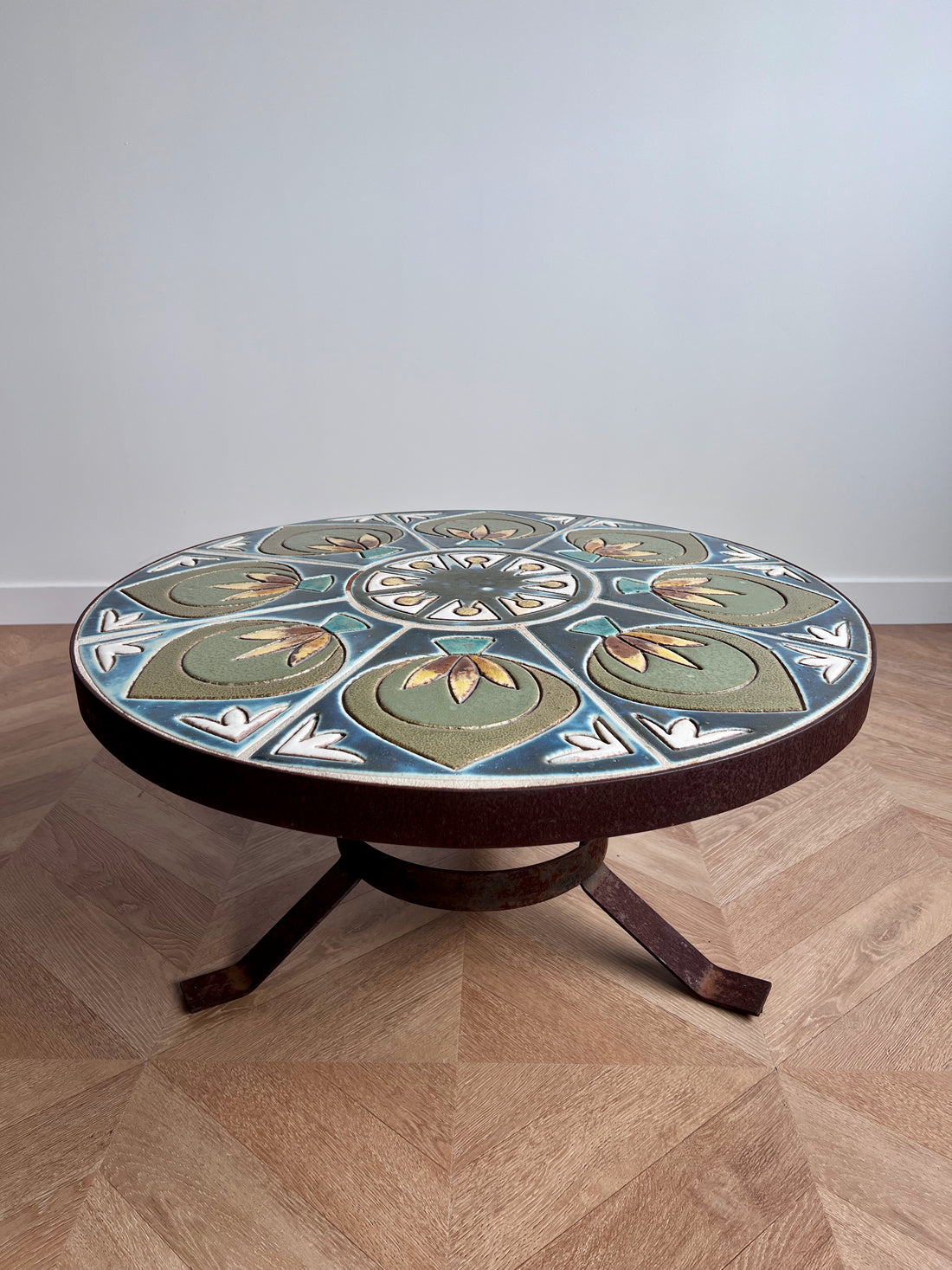 Table basse Vallauris Raymond Corroyez -1960 (livraison incluse)