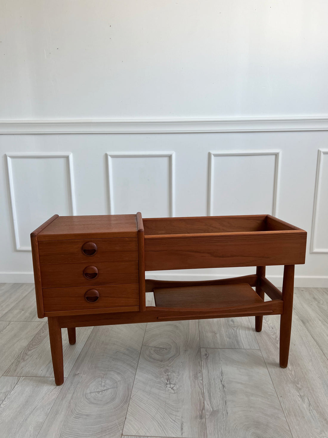 Jardinière en teck Arne Iversen - Danemark - 1960 (livraison incluse)