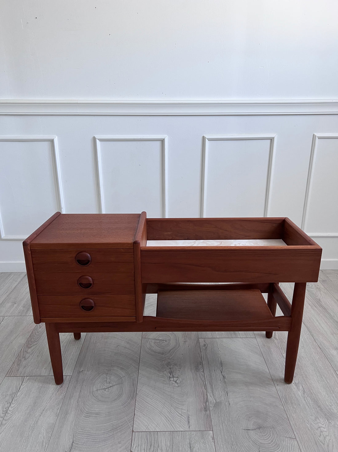 Jardinière en teck Arne Iversen - Danemark - 1960 (livraison incluse)