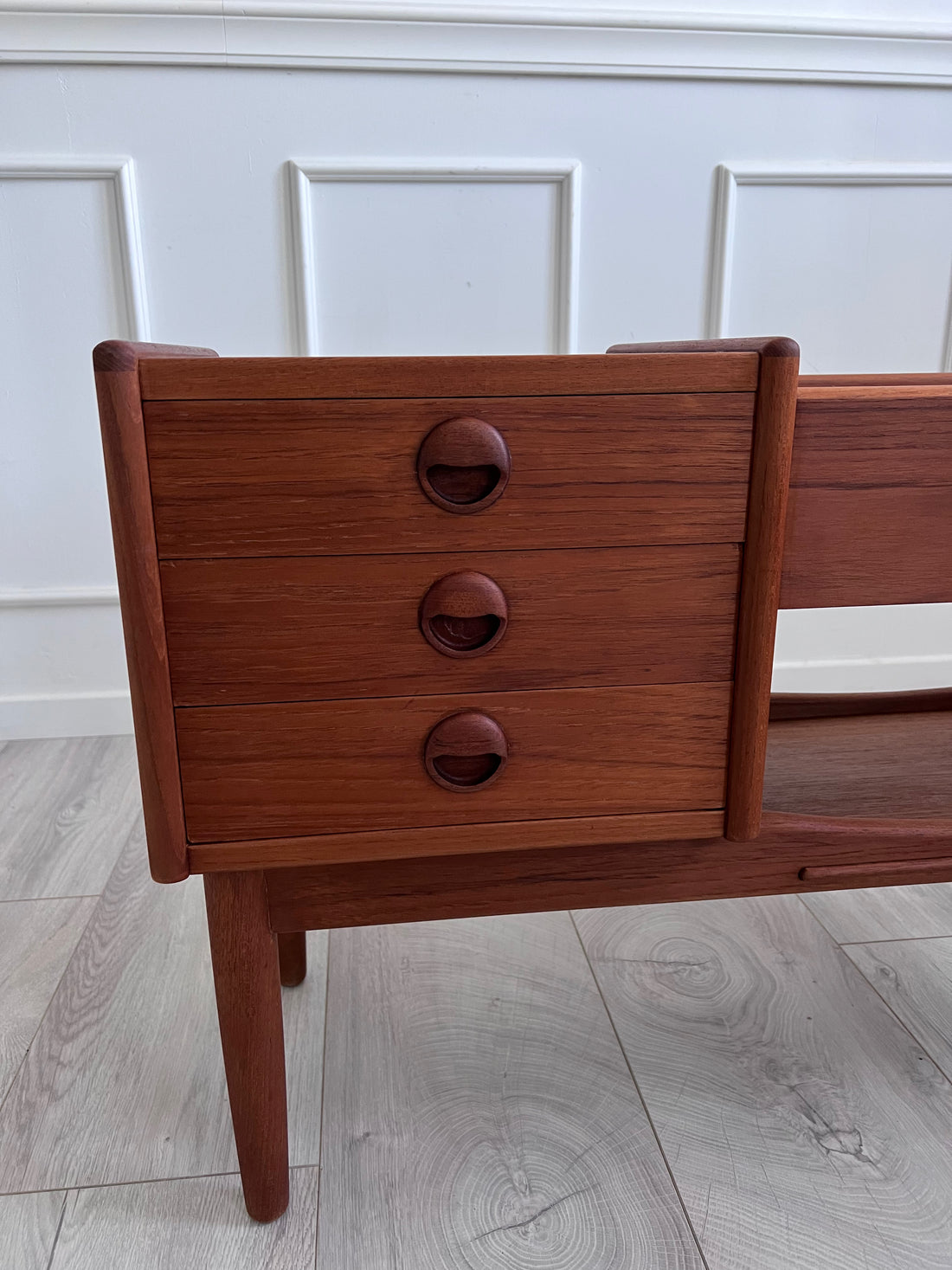 Jardinière en teck Arne Iversen - Danemark - 1960 (livraison incluse)